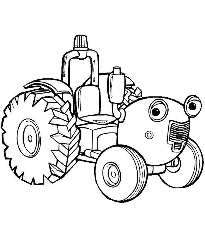 700x800 Tractor Coloring Page Free Best Pages Ideas Tractors For F