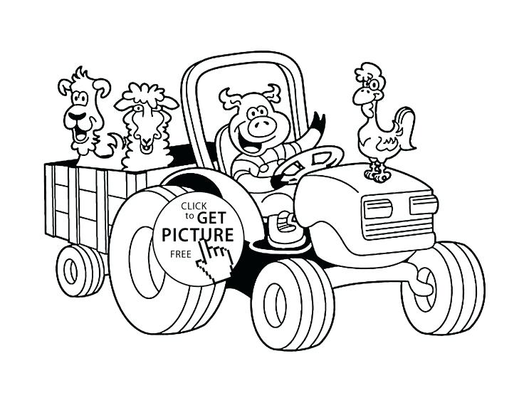 736x552 Tractor Coloring Pages Printable Printable Me Stunning Design