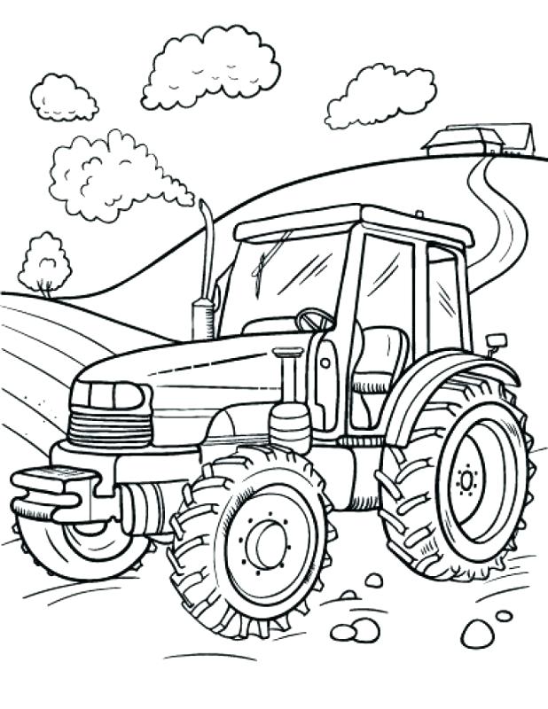 618x800 Coloring Pages Of Tractors