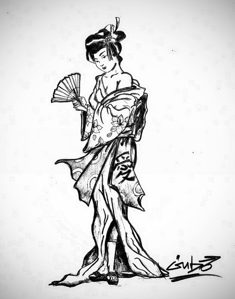 792x1008 Geisha By Gubolas