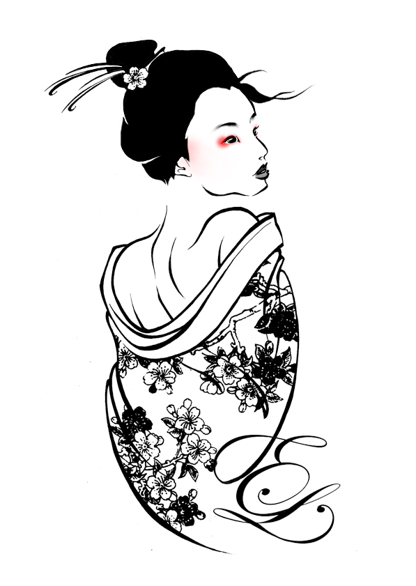 597x841 Geisha By Leagas