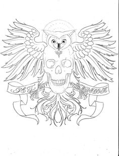 236x309 Pin Owl Tattoo Outlines Eyecatchingtattooscom