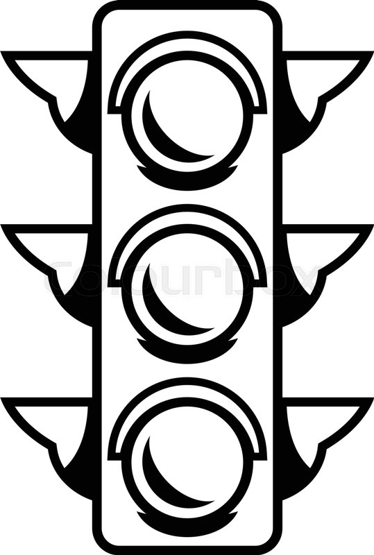 539x800 Traffic Light Stock Vector Colourbox