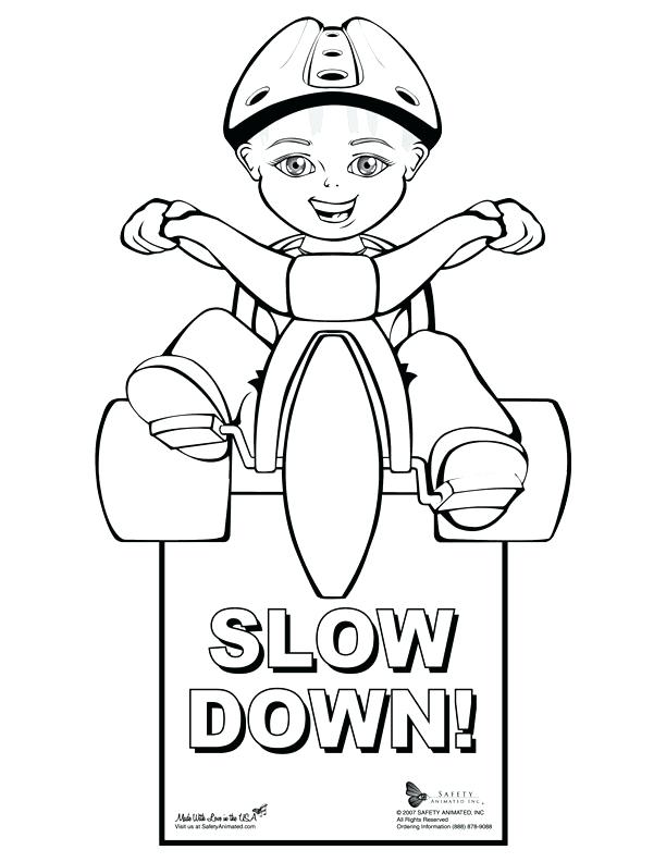 612x792 Great Traffic Signs Coloring Pages Kids Safety Many Interesting
