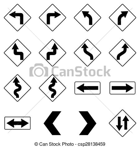 450x470 Road Signs Clipart Black And White Collection