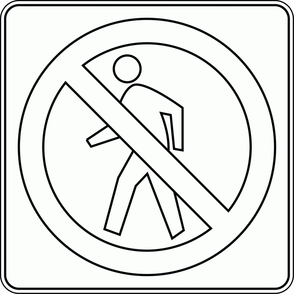 1024x1024 To Traffic Signs Coloring Pages