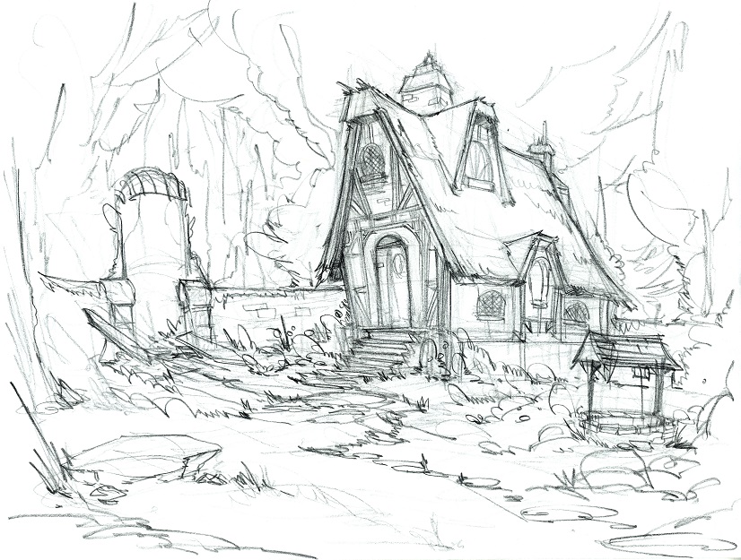 826x625 Concept Art From Drawn Trail Of Shadows Computer And Video