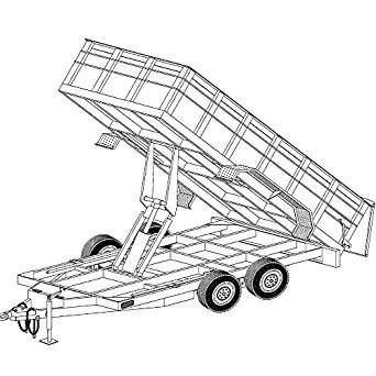 342x342 14'X6'4 Hydraulic Dump Trailer Plans Blueprints