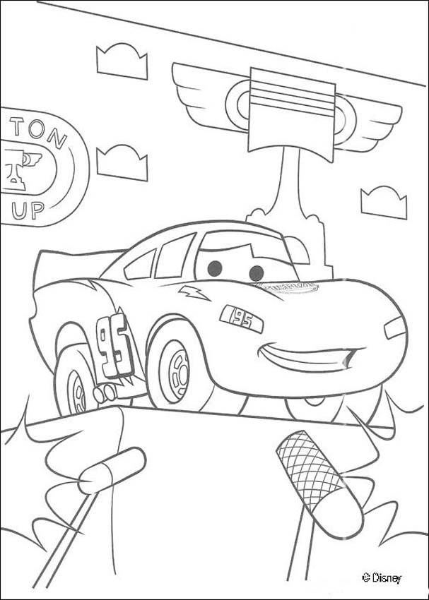 607x850 Here A Coloring Page Of Cars. Color Lightning Mc Queen The Winner