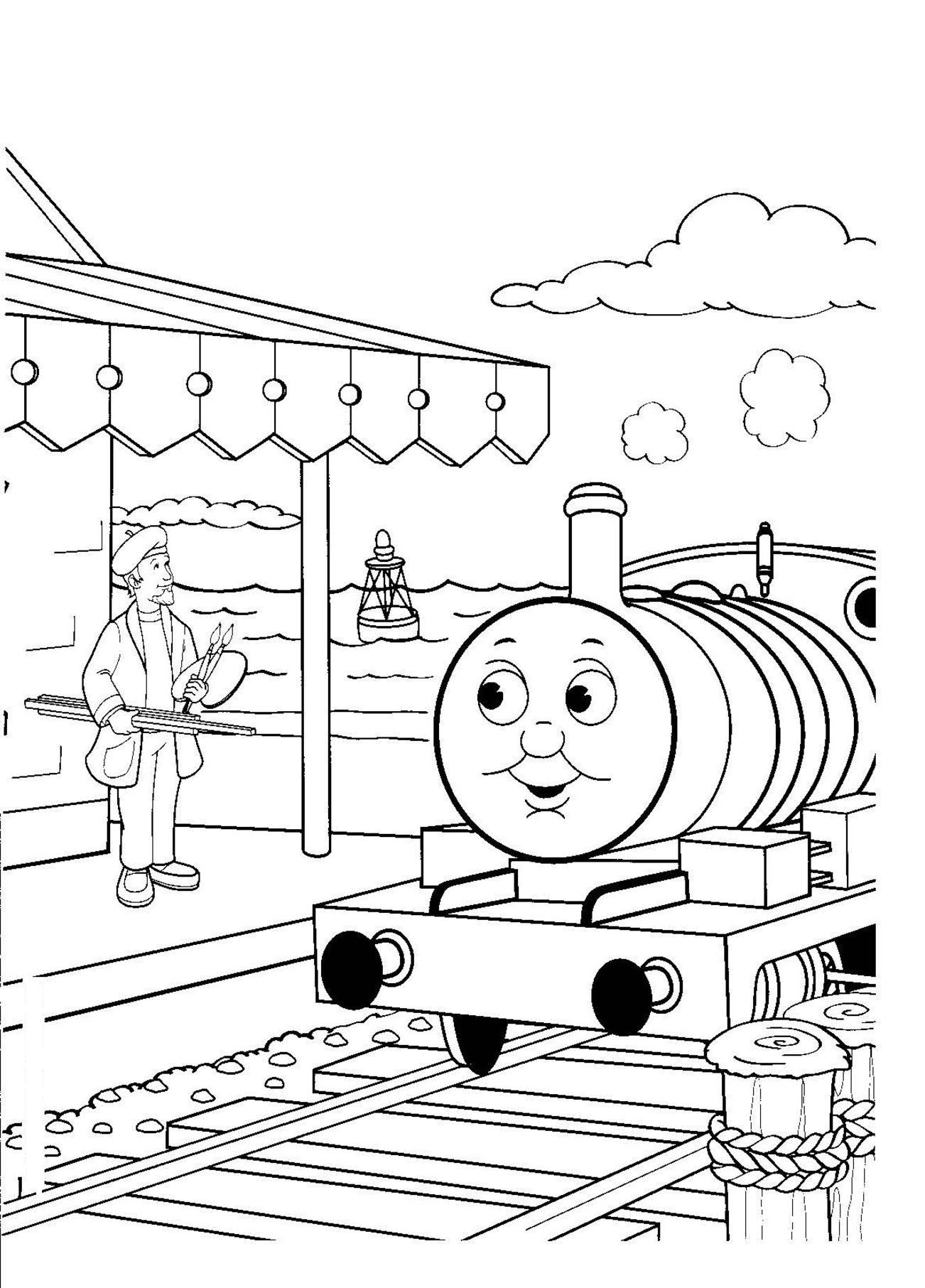 1302x1813 Printable Thomas The Train Coloring Pages Linc