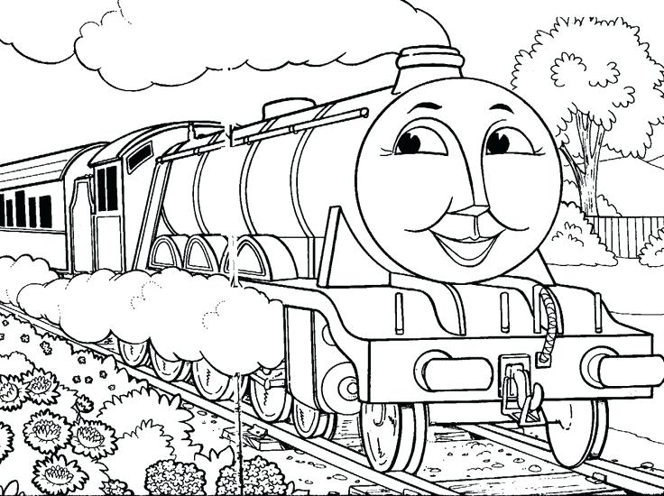 736x550 Coloring Pages Of Trains The Train Coloring Page Coloring Pictures