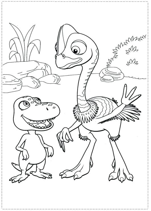 530x736 Dinosaur Train Conductor Coloring Pages Surprising On Free