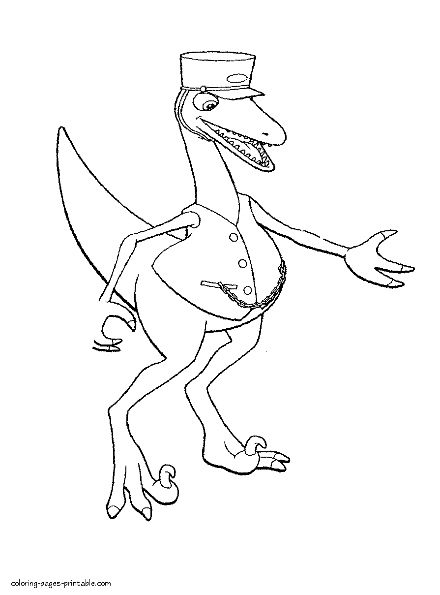 895x1209 Dinosaur Train Conductor