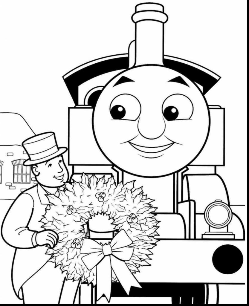 833x1024 Extraordinary Thomas The Tank Engine Coloring Pages With In Train