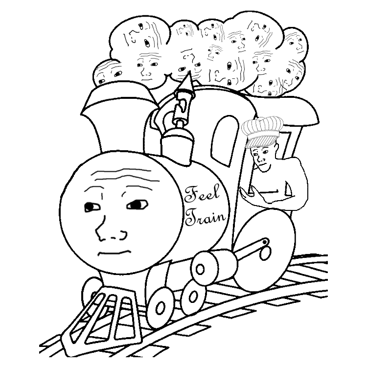 Train Drawing Cartoon