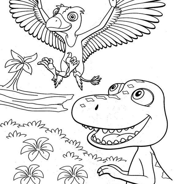600x600 Dinosaur Train Coloring Book Coloring Page