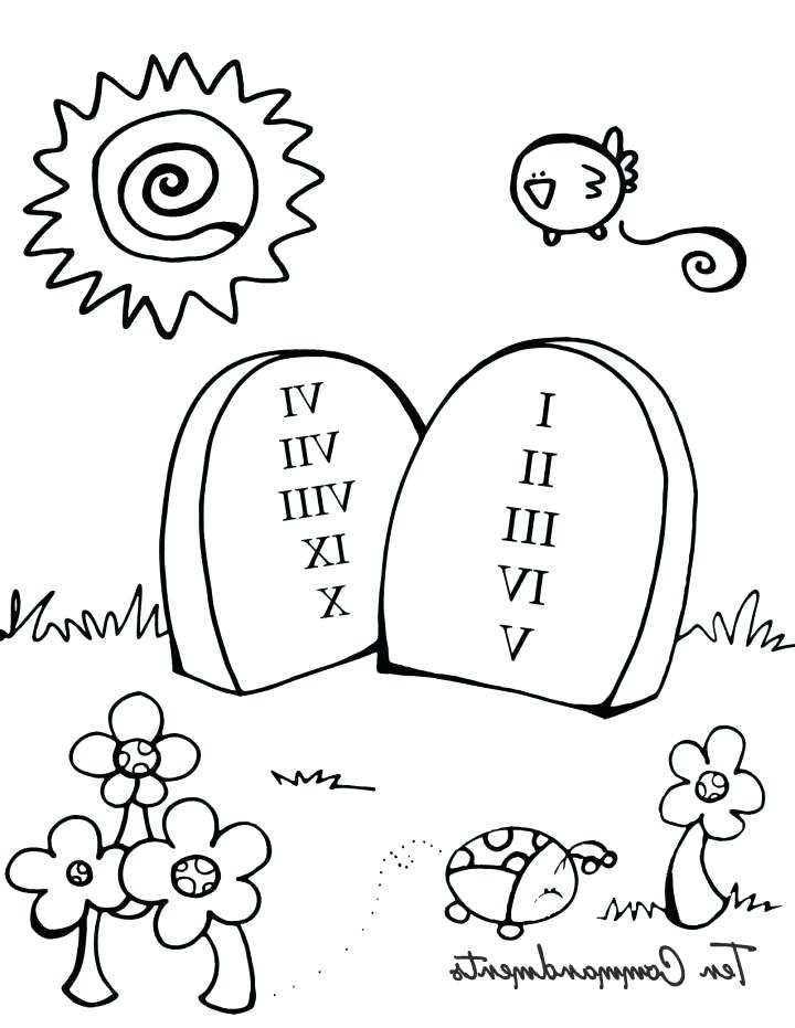 720x931 Ten Commandments For Kids Coloring Pages Printable Colouring Pages