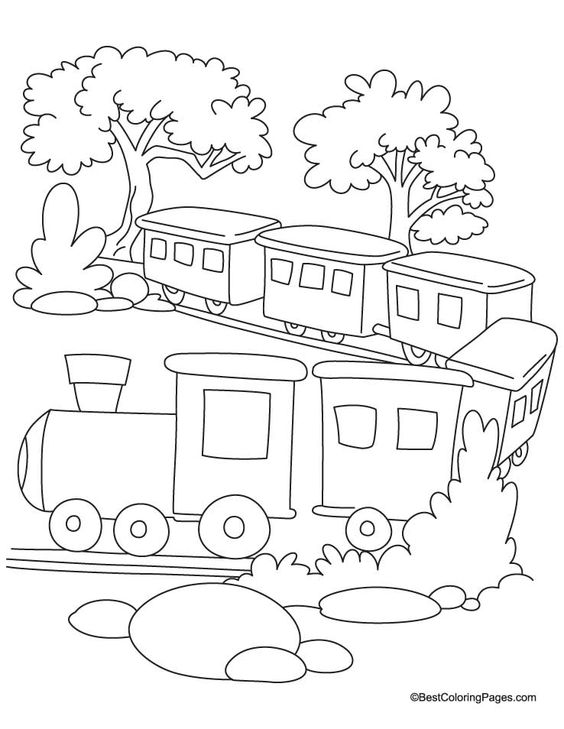564x729 Train Coloring Page 2 Download Free Train Coloring Page 2