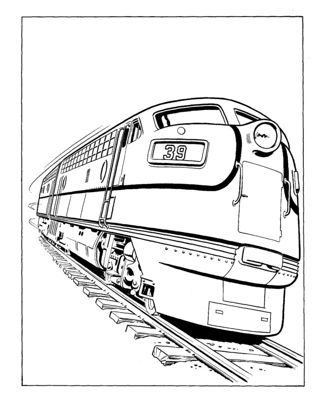 670x820 Train Coloring Pages For Free Download