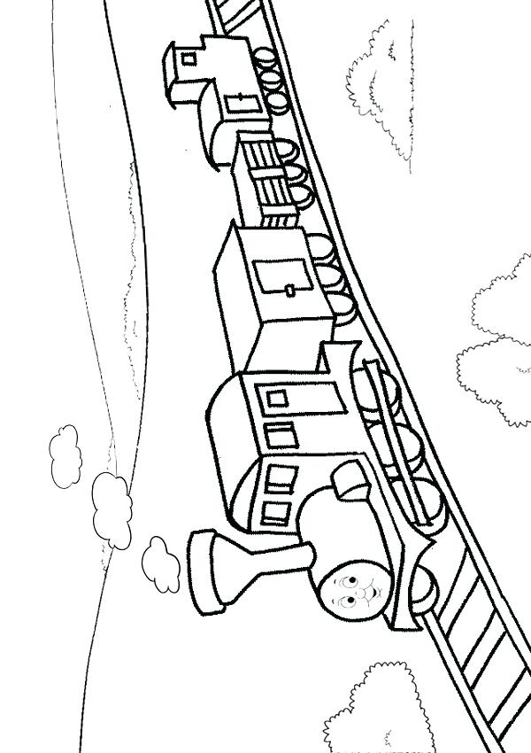 600x850 Train Track Coloring Page Train Drawing For Kids Railroad Track