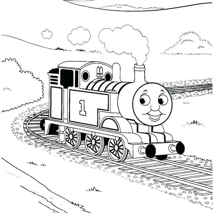736x736 Thomas The Tank Engine Coloring Pages Online The Train Coloring
