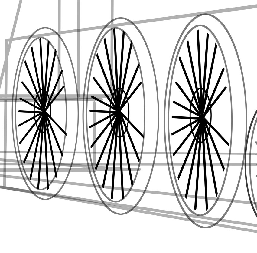 850x834 How To Draw A Classic Steam Locomotive From Scratch