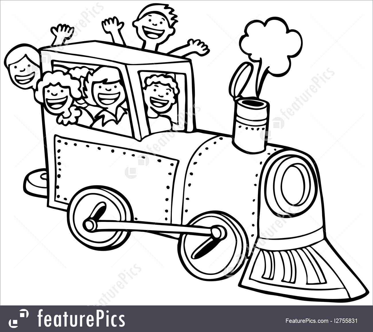 1300x1158 Illustration Of Child Train Ride