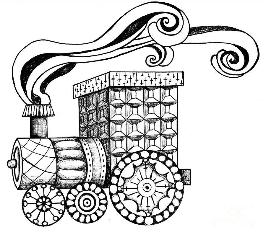 900x796 Train Dreams Drawing By Studiond