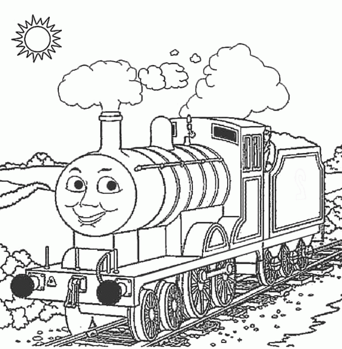 686x700 Edward The Train Coloring Pages