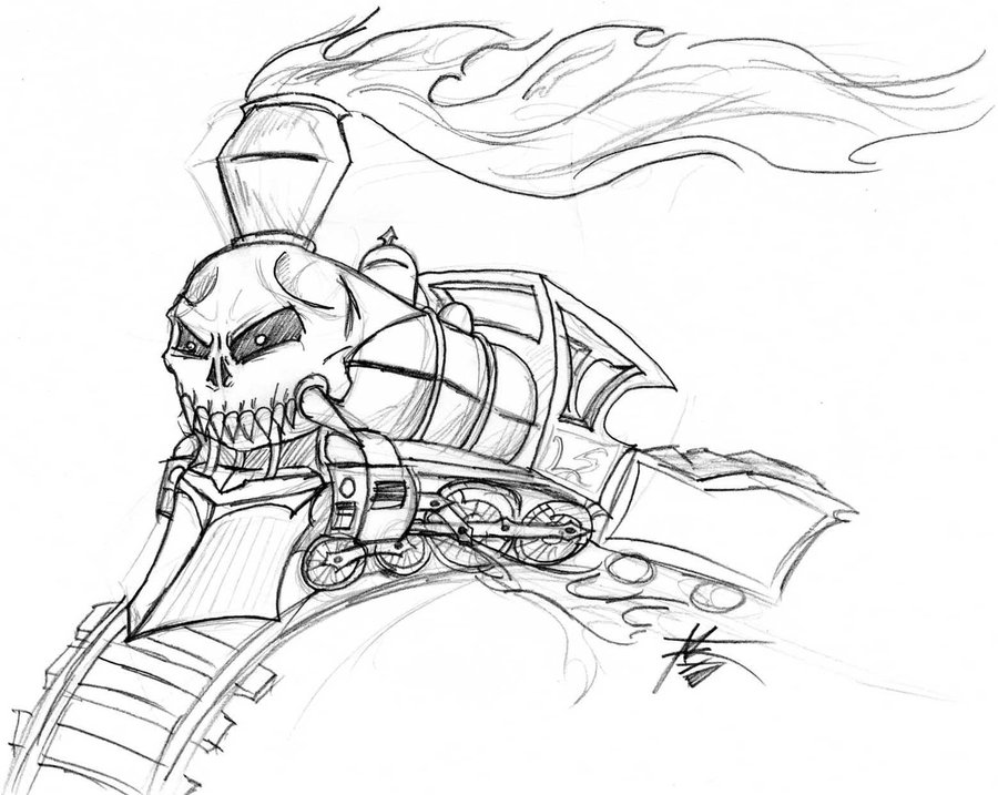900x717 Ghost Train By Gambleman0
