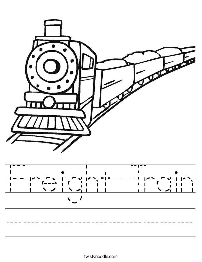 685x886 Freight Train Worksheet