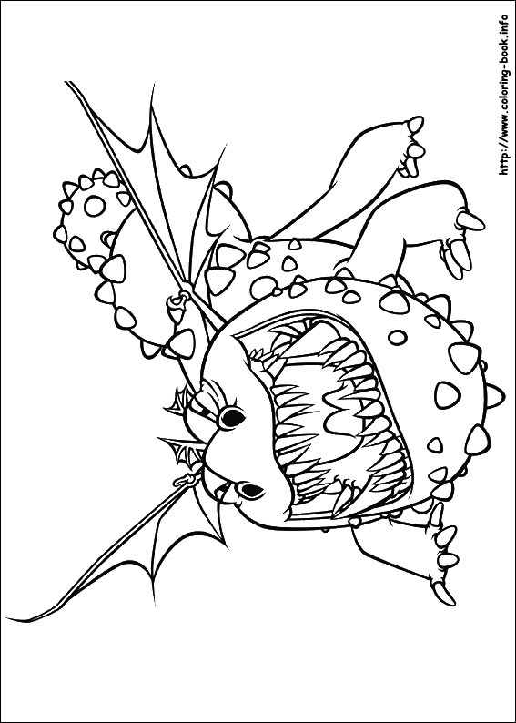 567x794 To Train Your Dragon Coloring Picture