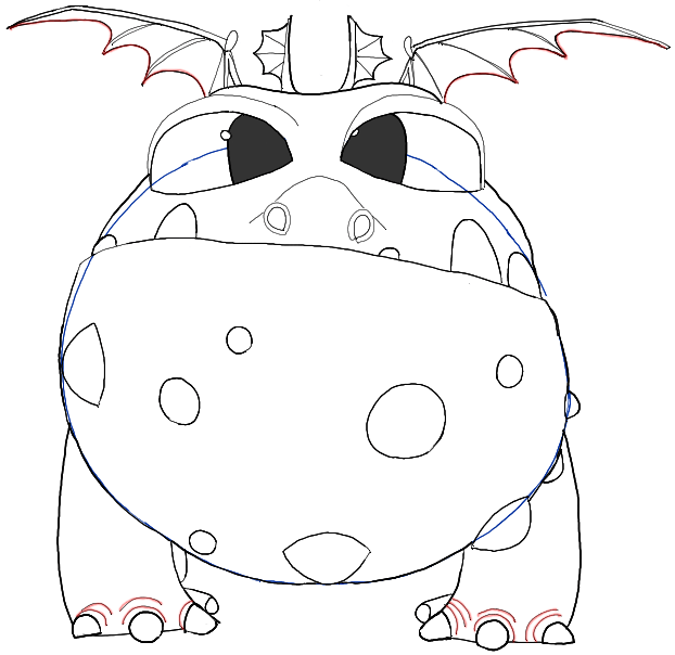622x604 How To Draw Baby Gronckle From How To Train Your Dragon 2 In Easy