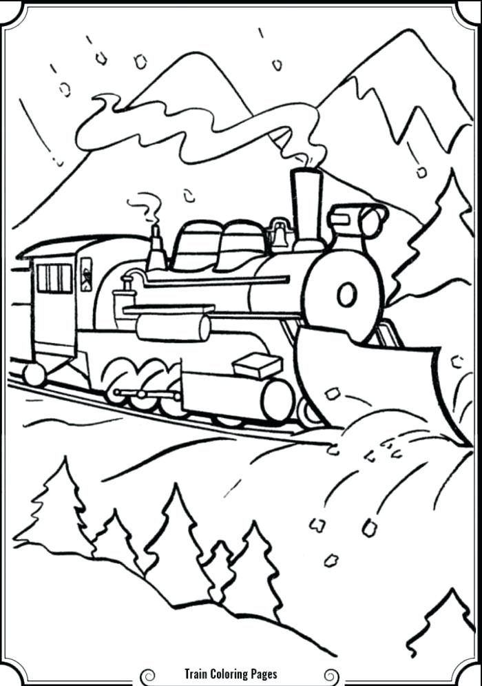 700x996 Polar Express Coloring Page Murs