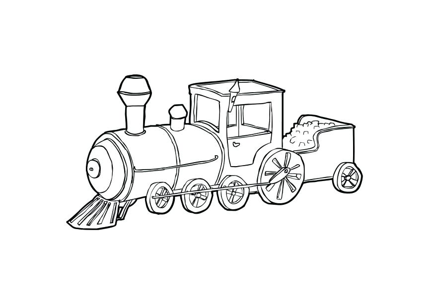 Train Engine Drawing at GetDrawings | Free download