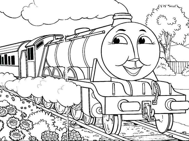 736x550 Thomas Train Coloring Pages The Train Face Train Coloring Pages
