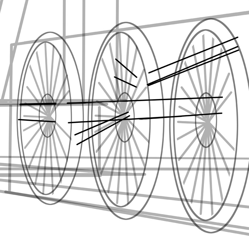 850x834 How To Draw A Classic Steam Locomotive From Scratch