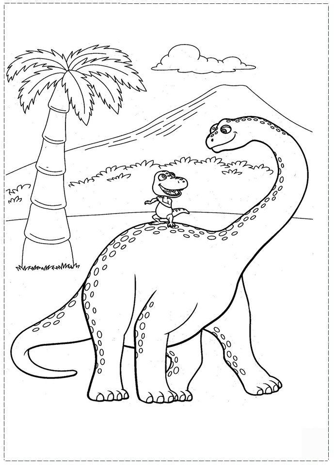 691x960 Epic Dinosaur Train Coloring Pages 16 For Online