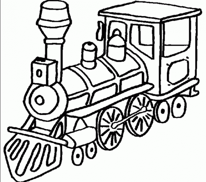 678x600 Pictures Of Trains For Kids To Color Coloring Page