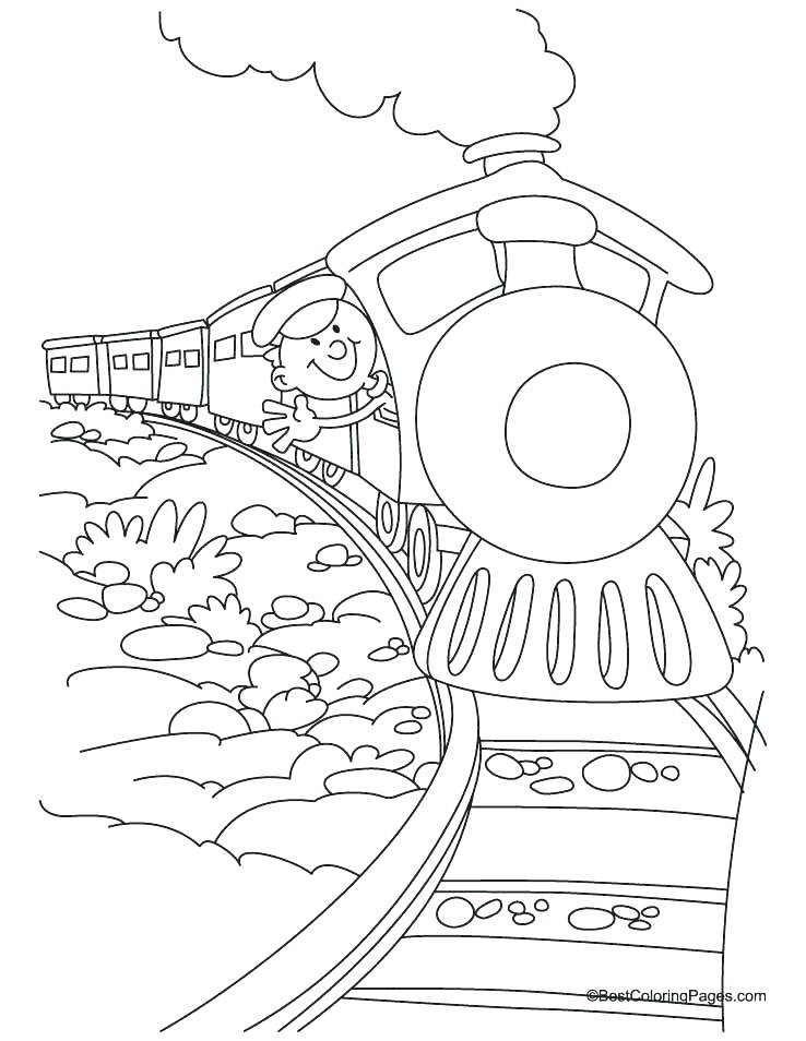 738x954 Steam Train Coloring Pages For Steam Engine Coloring Pages Free