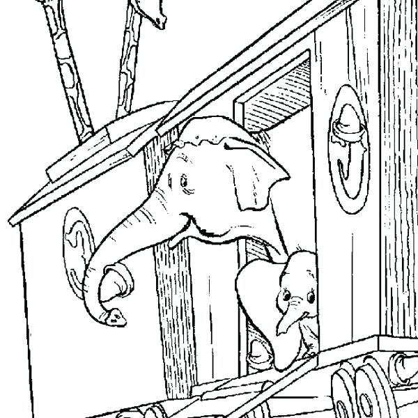 600x600 Dumbo Coloring Page Dumbo Pictures To Color Printable Coloring