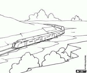 300x250 Trains Coloring Pages Printable Games