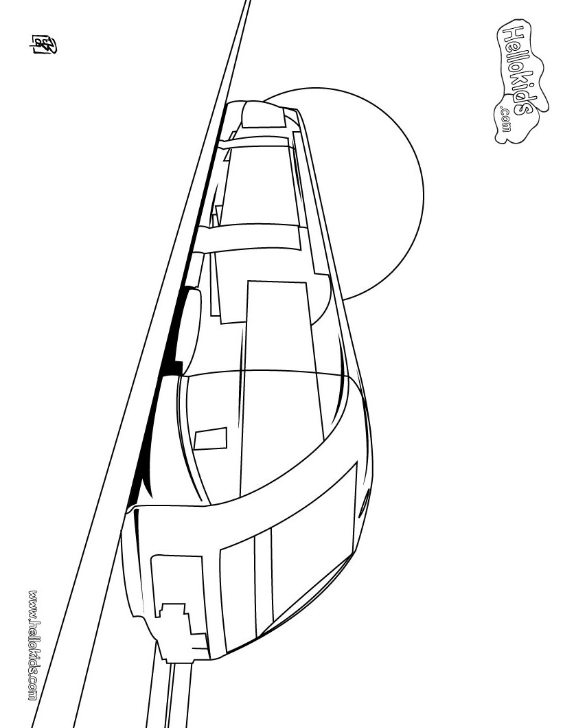 820x1060 Train Coloring Pages