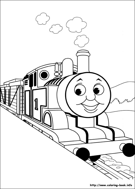 567x794 Thomas Coloring Page