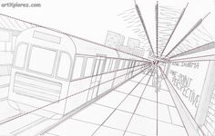 236x150 Draw A Train In One Point Perspective. An Art Lesson From Circle