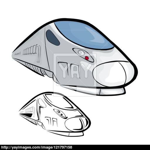 512x512 High Speed Train 2 Vector