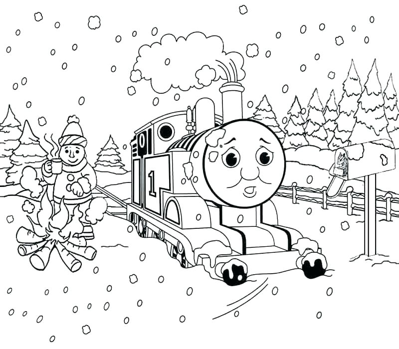 800x700 Luxury Train Printable Coloring Pages Online Track Page The Winter