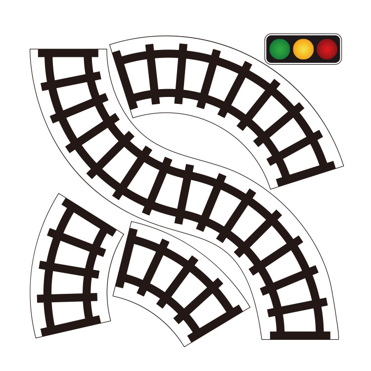 750x750 Mideer 4.8cm Diy Railway Tape Road Tape Corners Track Scene