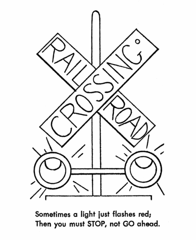 670x820 Train Tracks Coloring Pages