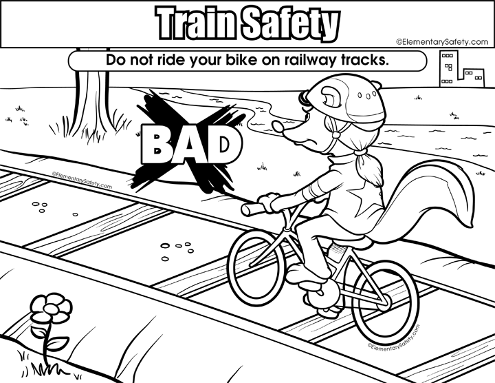 720x556 Coloring Train Safety